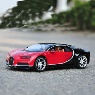 China Toy Maisto Diecast Die Cast 1:24 Scale Mini Alloy Bugatti Chiron Sports Car Model Simulation Vehicle Kids Decoration Gift for sale