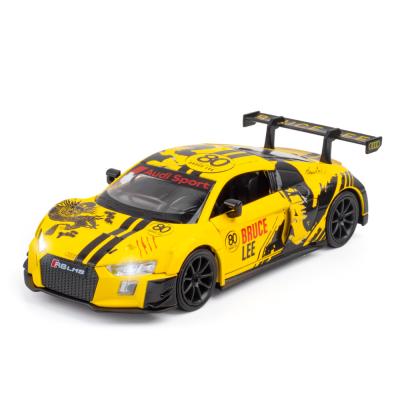 China Clearance simulation 1/32 alloy model car decoration gift racing diecast Audi R8 LMS GT3 Bentley for sale