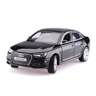 China Audi 1/32 Diecast Toy JKM A4 Diecast Toy Vehicles Sound and Light Front Wheel Steering Car Model Diecast Toy for sale