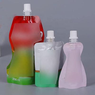 China Recyclable Spout On Stand Top Matte Finish Reusable Compact Food Pouches for sale