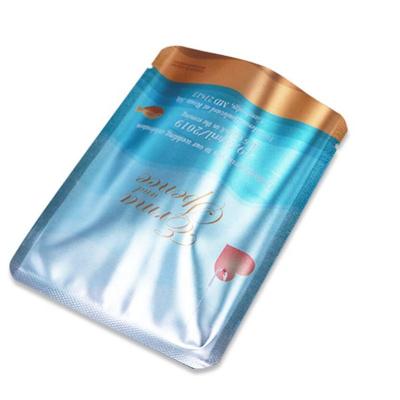 China Tea Packaging Aluminum Foil Disposable White 3 Side Seal Bags for sale