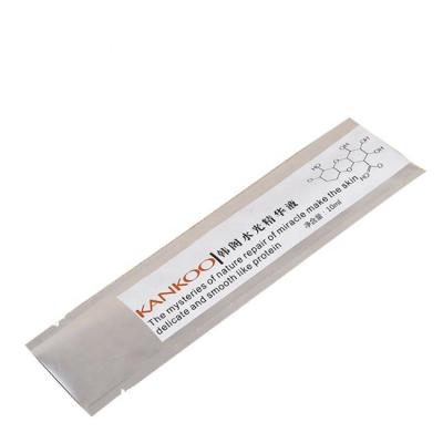 China Moisture Proof Cosmetic Packaging Aluminum Foil 3 Side Seal Bag Compostable for sale