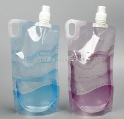 China Disposable Drinking Clear Barrier Blow Hole Packing Holder Spout Pouch for sale