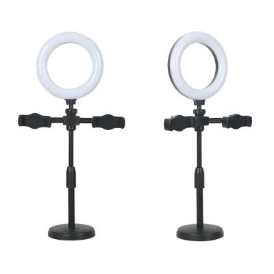 China Multifunctional Mobile Phone Stands Sales LED Ring Light Height Game Live Beauty Shoot Indoor Hot Adjustable Stand Video Holder for sale