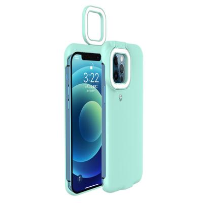 China Wholesale Shockproof Led Light Selfie Flashlight Light Up Mobile Phone Cases Cover Cell Phone Cases New For iPhone 11 12 13 Series for sale