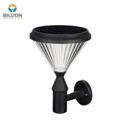 China Modern high lumen garden yard smd polycarbonate super bright waterproof gate graphite solar wall light for sale