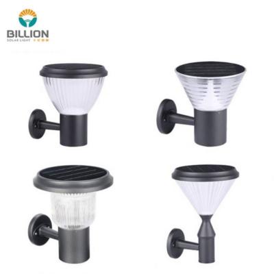 China Modern Outdoor Garden Outdoor Wall Lamp Safe Aluminum Outside Waterproof Led Solar Collector Wall Light for sale