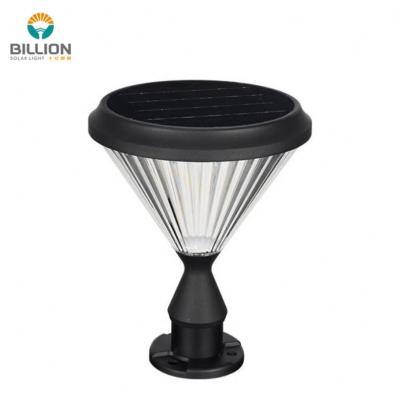 China Waterproof Outdoor Modern Aluminum PC Landscape Lighting Yard Garden Pathway Led Solar Pillar Light for sale