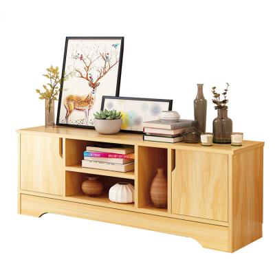 China Portable Modern Living Room Furniture Nature Wood Led TV Cabinet for sale