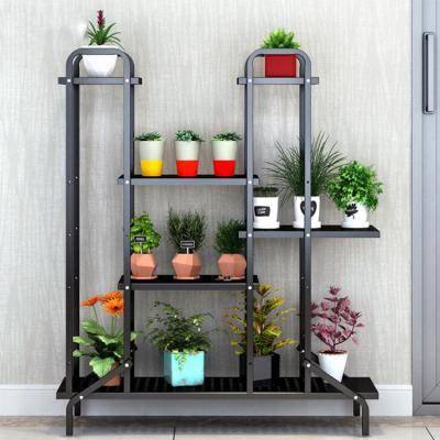 China Portable Metal Frame Hot Selling Flower Shelf Indoor Green Plant Stand for sale