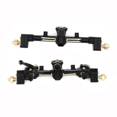 China RC Hobby Front Rear Axle Assembly Brass Axle for SCX24 Axial Upgrade Parts (Black) for sale