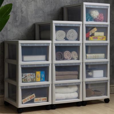 China 5 Drawer Minimalist Plastic Storage Cabinets Storage Stackable Baby Row Clothes Cabinets for sale