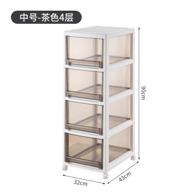 China Toy Storage Cabinet Plastic Household Minimalist Storage Box Drawer Snack Storage Cabinet Transparent Box for sale