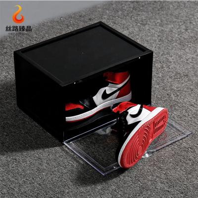 China Sustainable Shoe Storage Box Acrylic Shoes Rack Box Cabinet Storage for sale