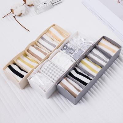 China Minimalist Household Storage Bangs Separate Organizer Plastic Underwear Drawer Storage Box for sale