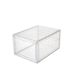 China 2021 Viable New Drawer Type Clear Shoe Containers Storage Box Design Plastic Shoes Display Boxes for sale