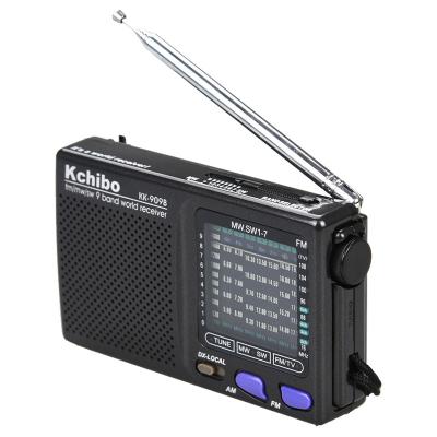 China Fine Radio Receiver FM/MW/SW 9 Band High Timbre Sensitivity Multiband Kchibo Radio for sale