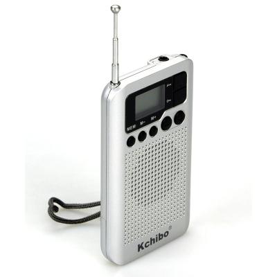 China Kchibo Radio Digital AM FM Pocket Auto Receiver Pocket FM Radio Digital Scan Radio In Portable Radio for sale