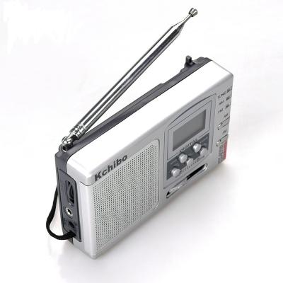 China High Quality Portable Alarm Clock Digital Display FM/MW/SW Style Radio Kchibo Radio for sale