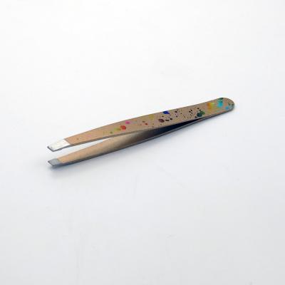 China Wholesale STAINLESS STEEL Eyelash Packing Stainless Steel Wick Applicator Tweezers for sale