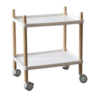 China Durable Skillful Home Living Room Coffee Tea Storage Mobile Metal Trolley Cart for sale