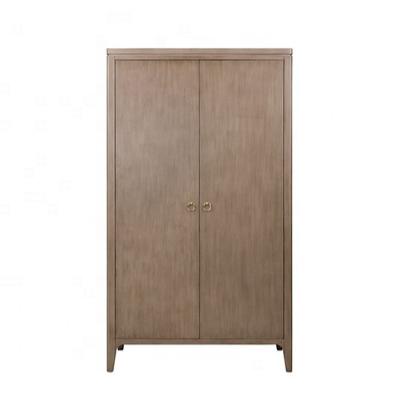 China North America Apartment Bedroom Solid Wood Log Cabinet Folio Double Doors Cabinet (Other) Scandinavian Style Adjustable Small for sale