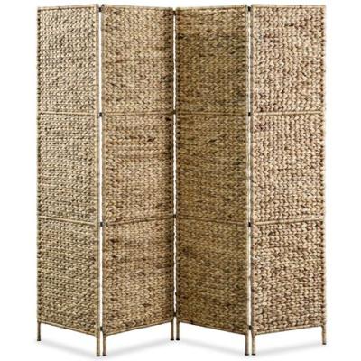 China Cheap Moq of 4 CLASSIC Low Wall Screen Privacy Room Divider Natural Fiber Living Room Room Divider Rattan Panels for sale