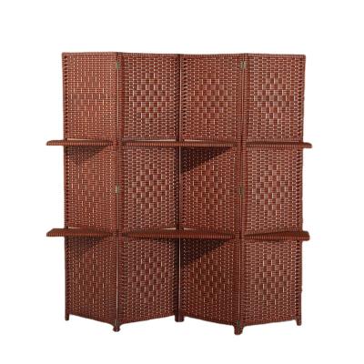 China Eco-friendly Manufacturer Of High Quality Wooden Water Hyacinth Screen Room Divider India for sale