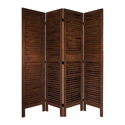 China Easy Installation 4 Panel Room Divider Wooden Solid Wood Home Fold Divides Room Divider Design for sale