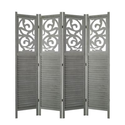 China High Quality Eco-friendly Decorative Screen Panel Shelf Room Divider Wooden Room Divider for sale