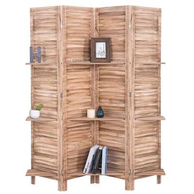 China 3 Different Colors Panel Decoration Divider Eco-friendly French Wooden Room Divider Partition Screens for sale