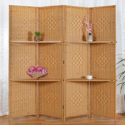 China Eco - Friendly Chinese Decorative Folding Screen Room Dividers Factory Fiber Screen for sale