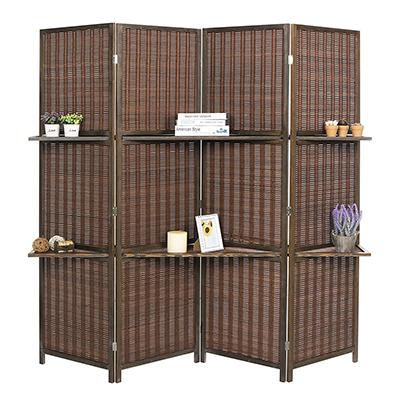 China Eco-friendly Decorative Freestanding Bamboo Screen Privacy Room Wood Design Folding Bamboo Screen Decorative Folding Bamboo Screen for sale