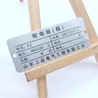 China China Custom Aluminum Sticker Shape Metal Badge Custom Nameplate Brushed Aluminum Badge Metal Emblems for sale