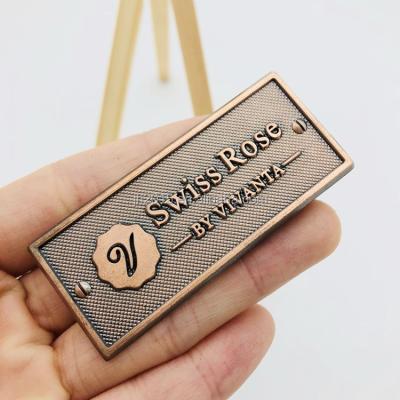 China China Custom Design Zinc Alloy Antique Die Casting Name Plate Plate Logo for sale