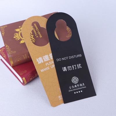 China Hotel/Store/Club Customize High Quality Plastic PVC Door Hanger Hotel Room Door Knob Tag for sale