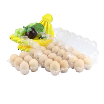 China Wholesale Stylish Blister Egg Tray Clear Plastic PET Clear Plastic Egg-holder 6 10 12 Pack Holes 24 Packs for sale