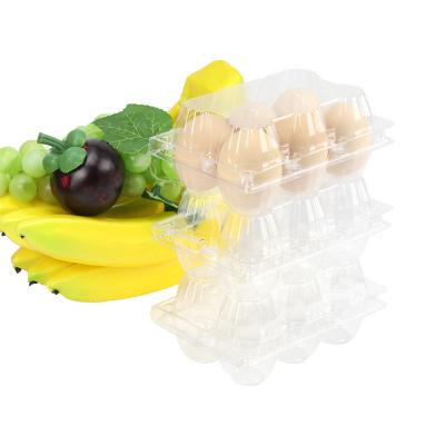 China Factory Price Stylish Package Transparent Clear Disposable Plastic Egg Tray For Fridge BBQ Picnic for sale