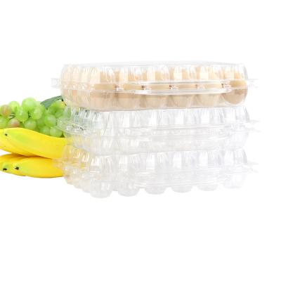 China Best selling factory price 24 holes wholesale stylish portable clear disposable plastic egg tray for supermarket for sale