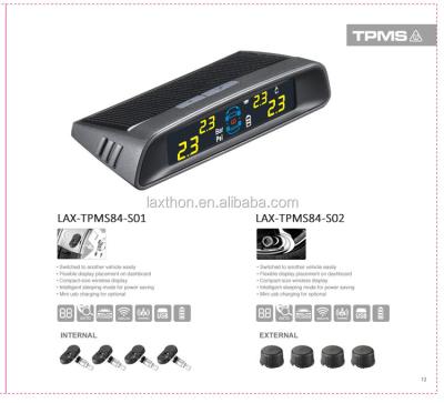 China High quality new arrival solar power tpms tire pressure monitor with internal sensor LAX-TPMS83 for sale