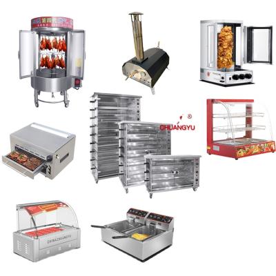 China Hot Selling Automatic Hotels Chicken Duck Pizza Bread Hot Dog Oven Snack Bar Making Machine for sale