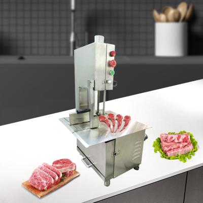 China Hotels Floor To Stand Electric Butcher Machinery Meat Bone Cutting Saw for sale