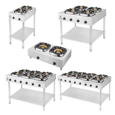 China Commercial Hotel Use Restaurant Kitchen Equipment 2/4/6/8 Burners Gas Stove for sale