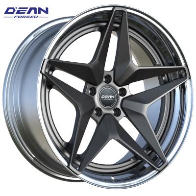 China Drive Car #5110P2 Forged Car Wheels 6061-T6 Custom Aluminum Alloy 2 Piece Wheel 18-22 Inch Sport Rim For Cars Modification for sale