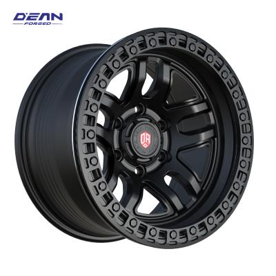 China 6061-T6 Forged Aluminum DEAN #FL001 Forged Wheels 17 Inch 6061-T6 Custom Off-Road Beadlock Ring 17x9J 6x139.7 5x130 5x150 5x127 Wrangler Modified for sale