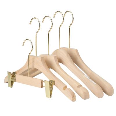 China Durable Handmade Clothes Colored Wooden Fancy Clothes Show Classic Hangers For Sale for sale