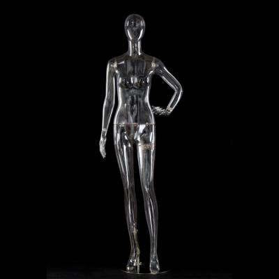 China Other Full PC Female Mannequin Light Weight Transparent Clear Plastic Body For Sale for sale