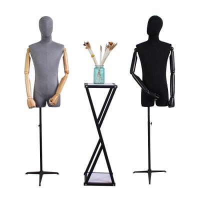 China Other Half Body Suit Male Mannequin Vintage Torso Cloth Dress Form Men Dummy Mannequin for sale