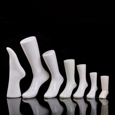 China Plastic Stand Men Foot Socks Forms Show Ankle Mannequin Foot Model Forms Sale For Socks Shoe Display for sale