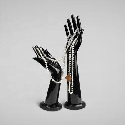 China New Stand Fashion Plastic Material Display Mannequin Hand Jewelry Display Hand Glove Display Hands for sale